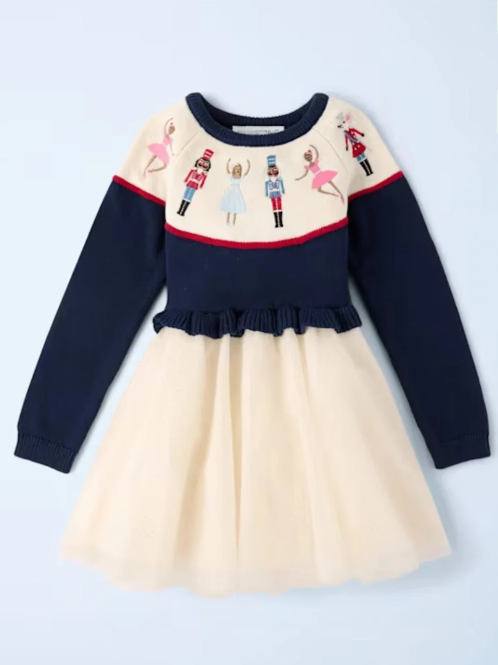 Nyc Ballet By Gymboree Girls Embroidered Nutcracker Sweater Tutu Dress